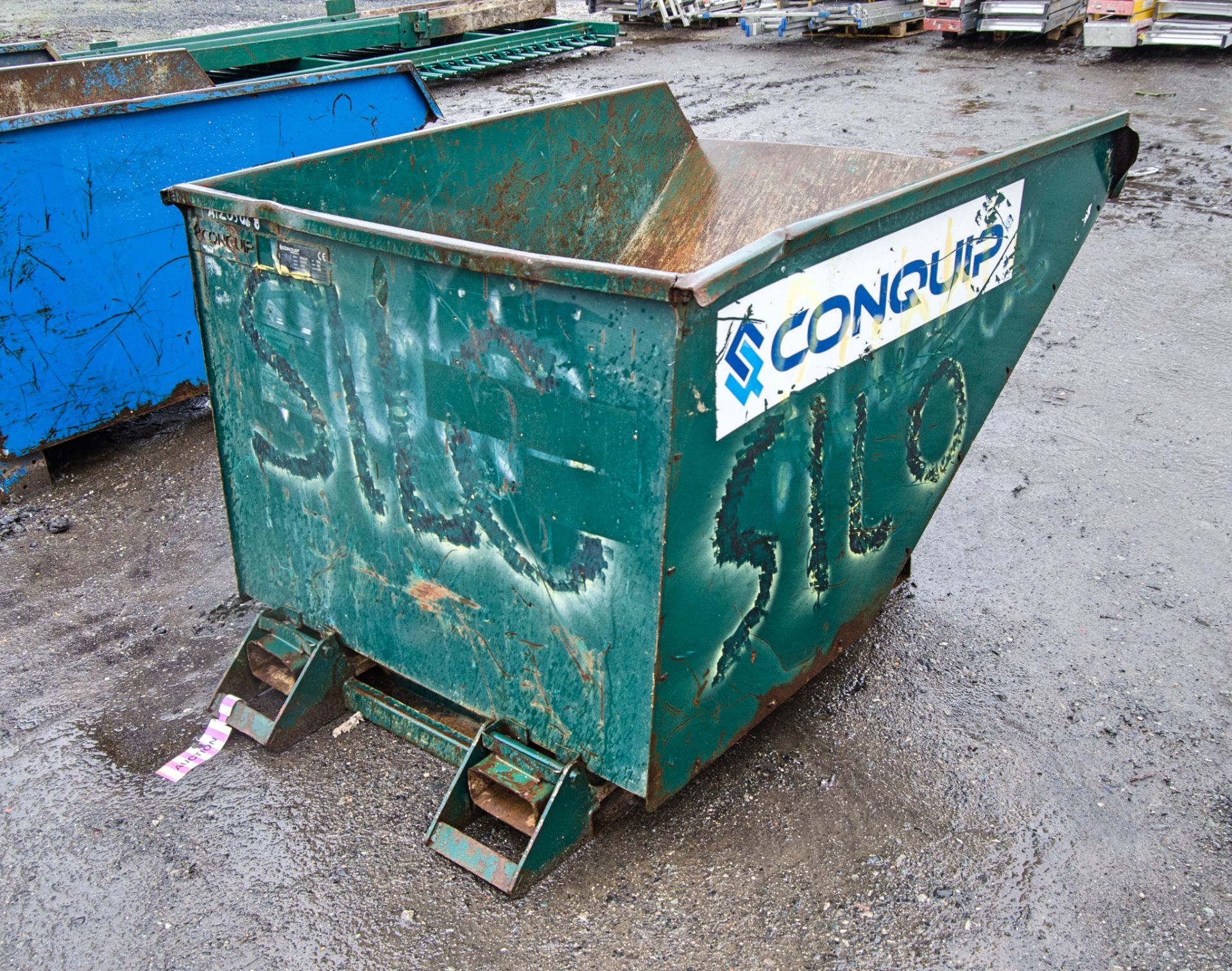 Conquip steel tipping skip A1205068 - Image 2 of 2