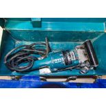 Makita PC1100 110v concrete grinder c/w carry case ** Plug cut off **