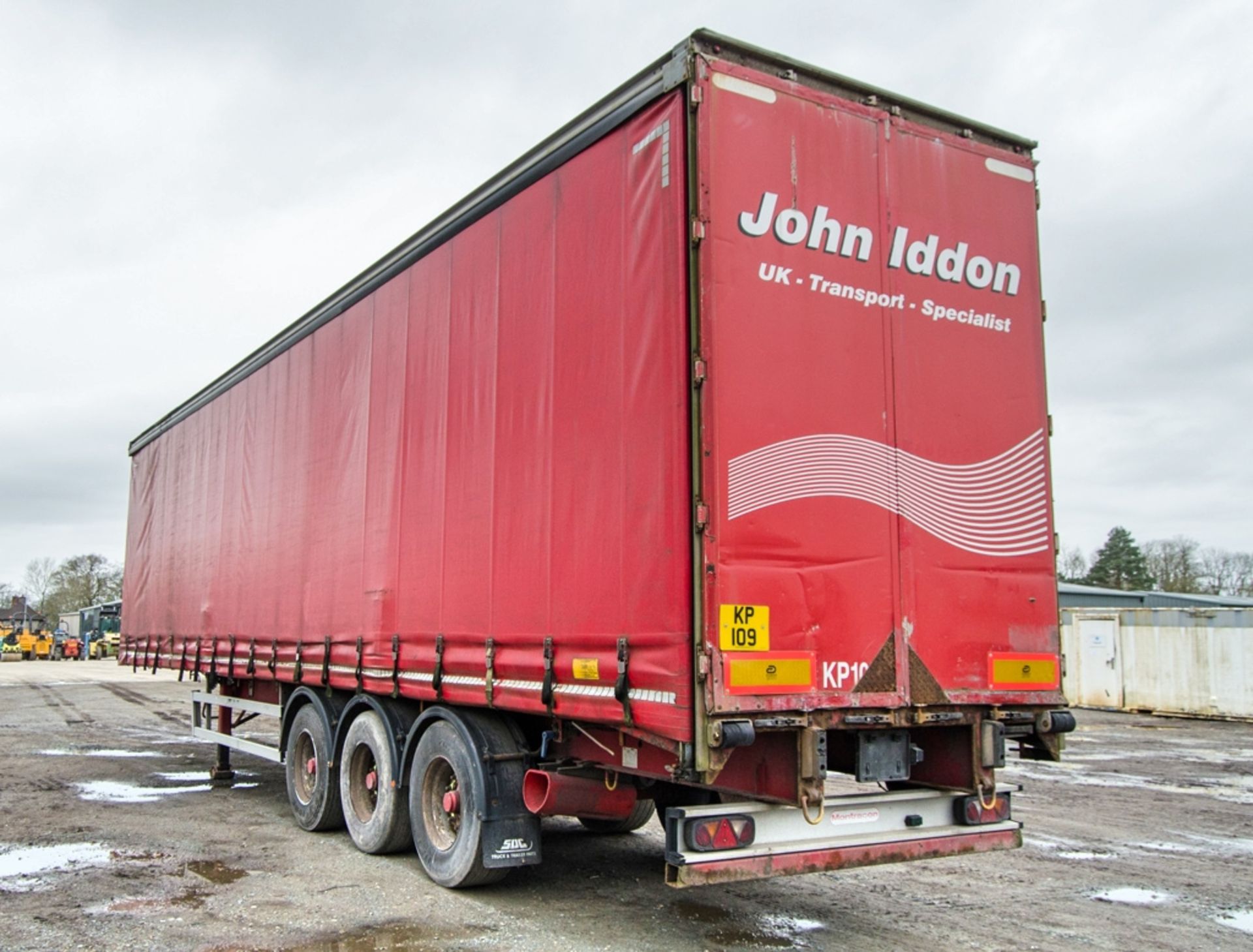 Montracon 13.1 metre tri-axle curtain side trailer Year: 2011 S/N: H07900002616 Reg/Ident Mark: - Image 4 of 12