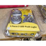 2 - Rolson 3 pack of LED push lights