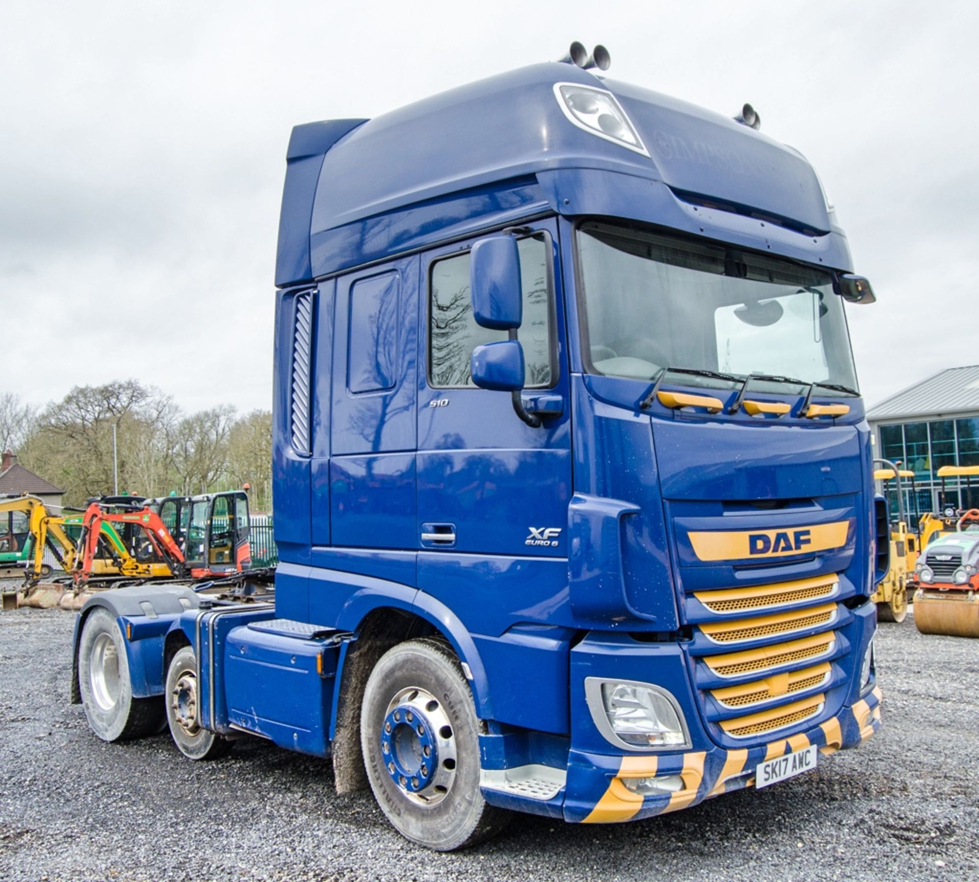 DAF XF 570 Euro 6 6x2 tractor unit Registration Number: SK17 AWC Date of Registration: 03/07/2017 - Image 2 of 30