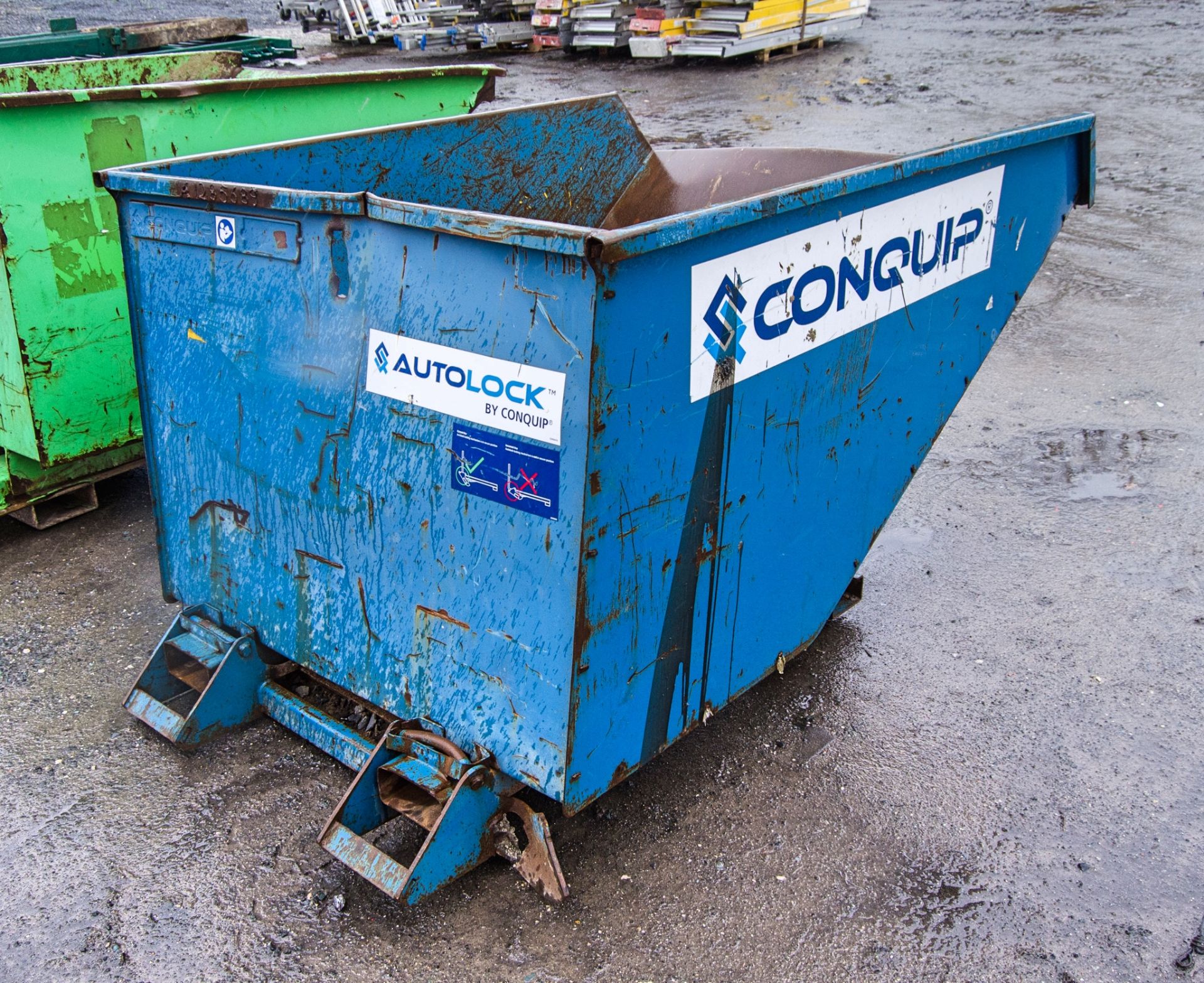 Conquip steel tipping skip A1285689 - Image 2 of 2