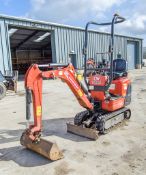 Kubota K008-3 0.8 tonne rubber tracked micro excavator Year:2018 S/N: 31312 Recorded Hours: 916