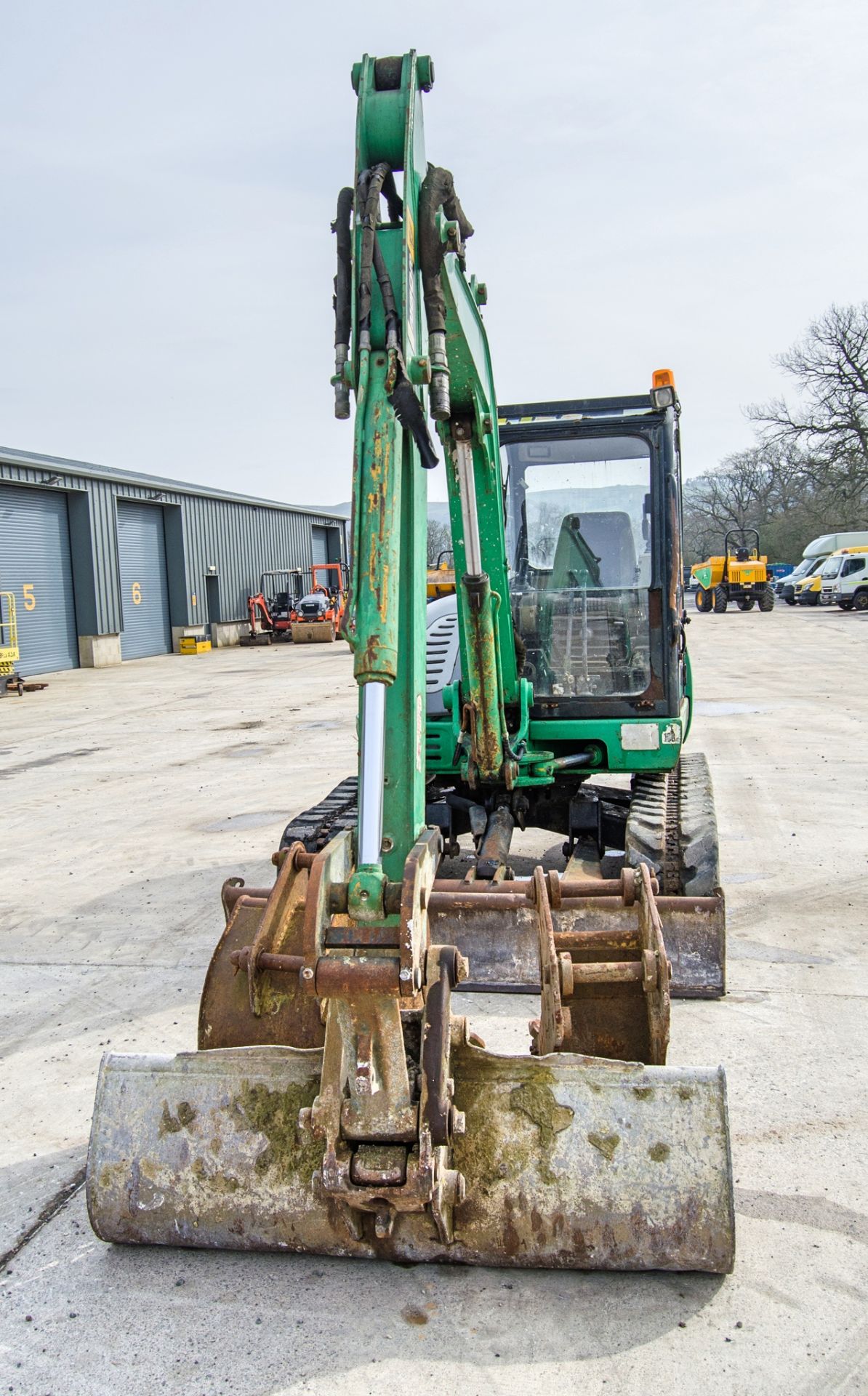 JCB 8052 5 tonne rubber tracked excavator Year: 2006 S/N: 1178225 Recorded Hours: 3203 blade, piped, - Bild 5 aus 24