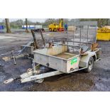 Hazlewood single axle traffic light trailer Bed size: 4ft 7 inch wide x 6ft long A541599