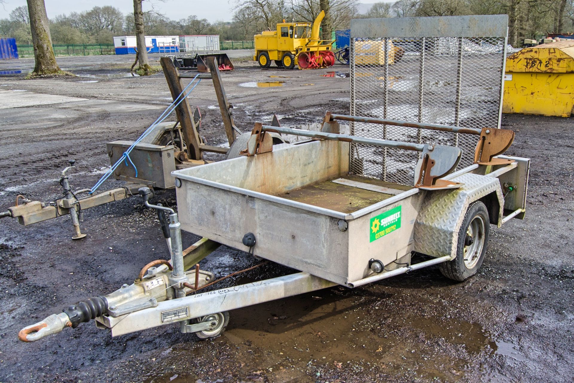 Hazlewood single axle traffic light trailer Bed size: 4ft 7 inch wide x 6ft long A541599