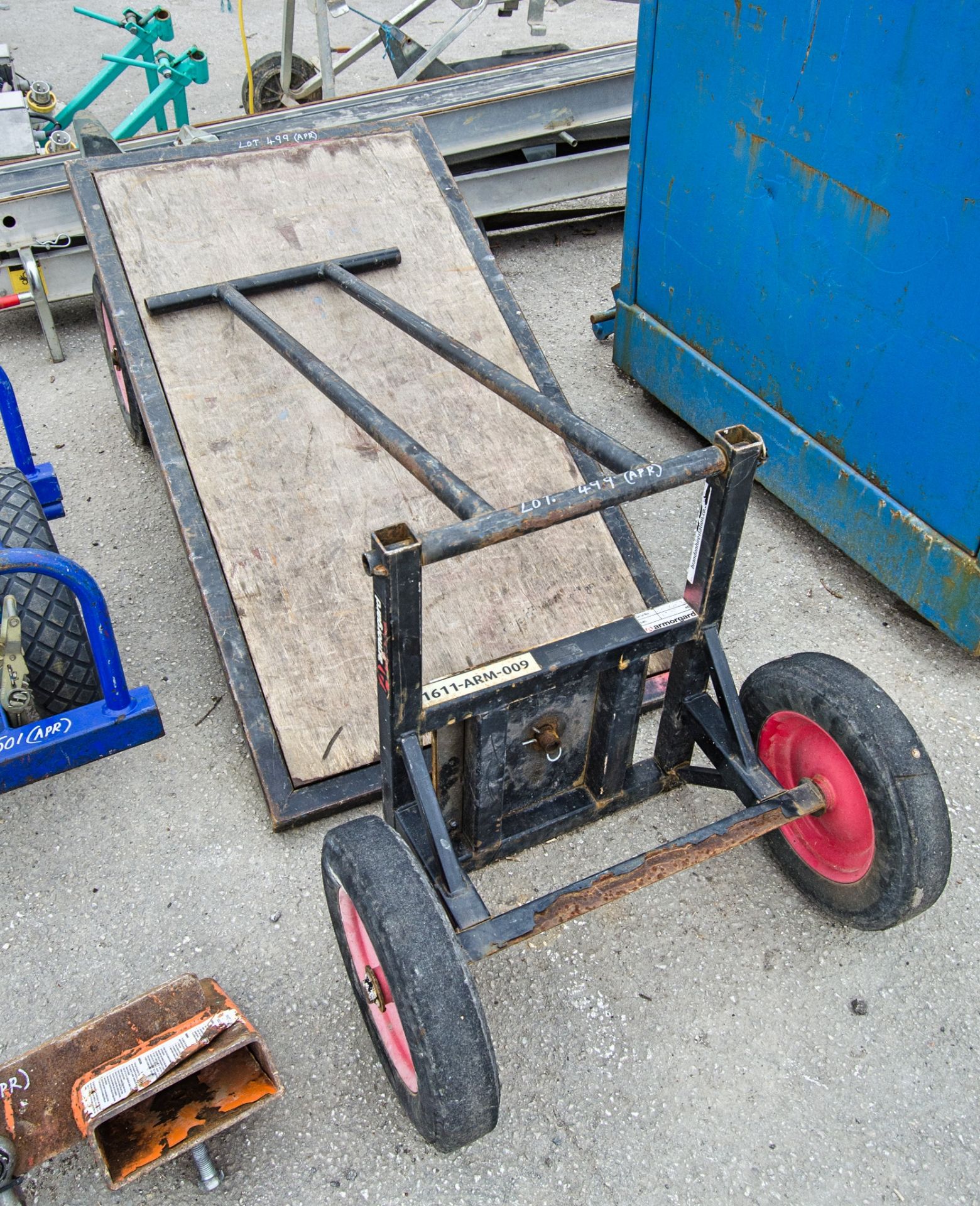 Armorgard 4 wheel turntable trolley 1611ARM009 ** Axle dismantled **