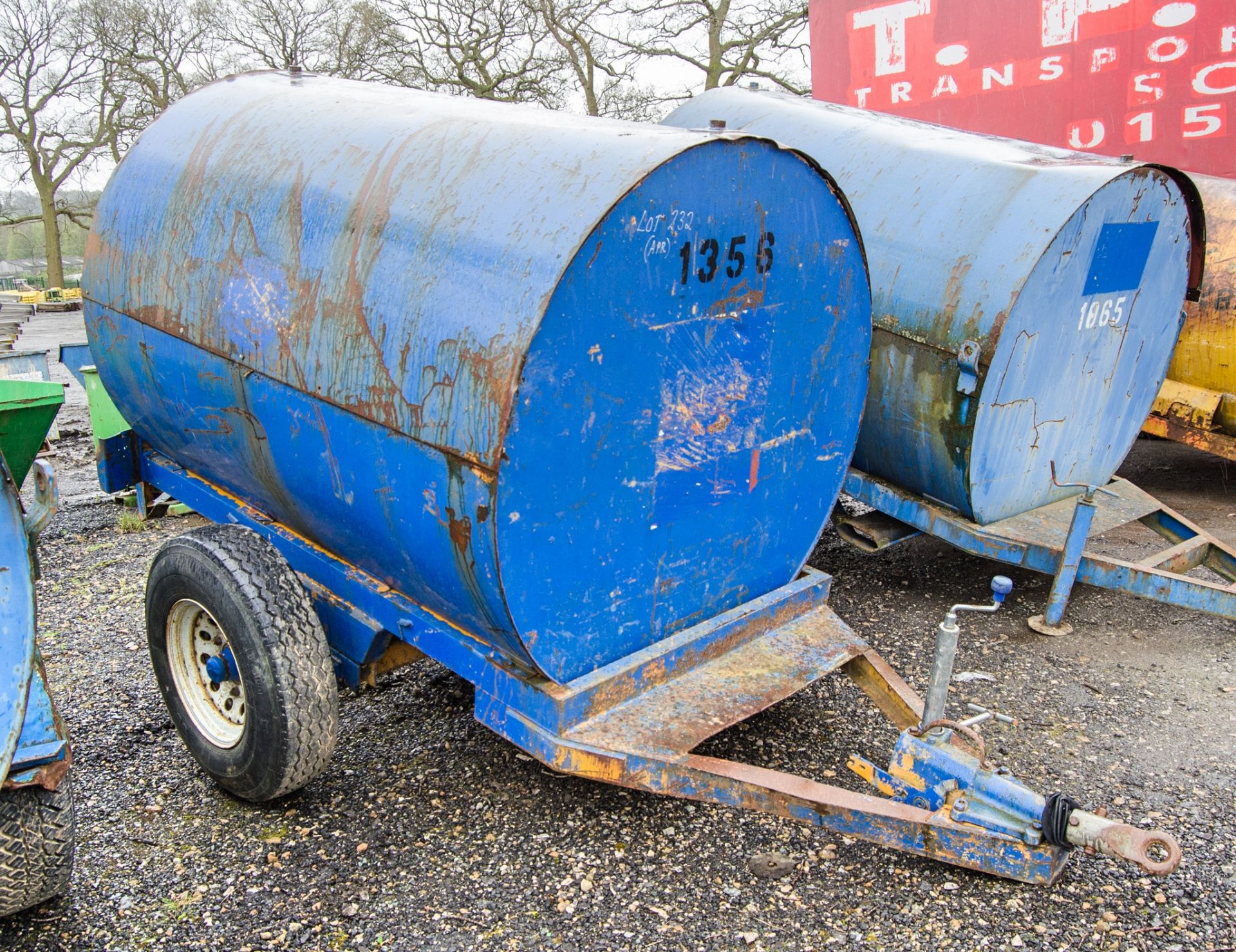 Trailer Engineering 2140 litre site tow bunded fuel bowser c/w manual pump, delivery hose & nozzle - Image 2 of 7