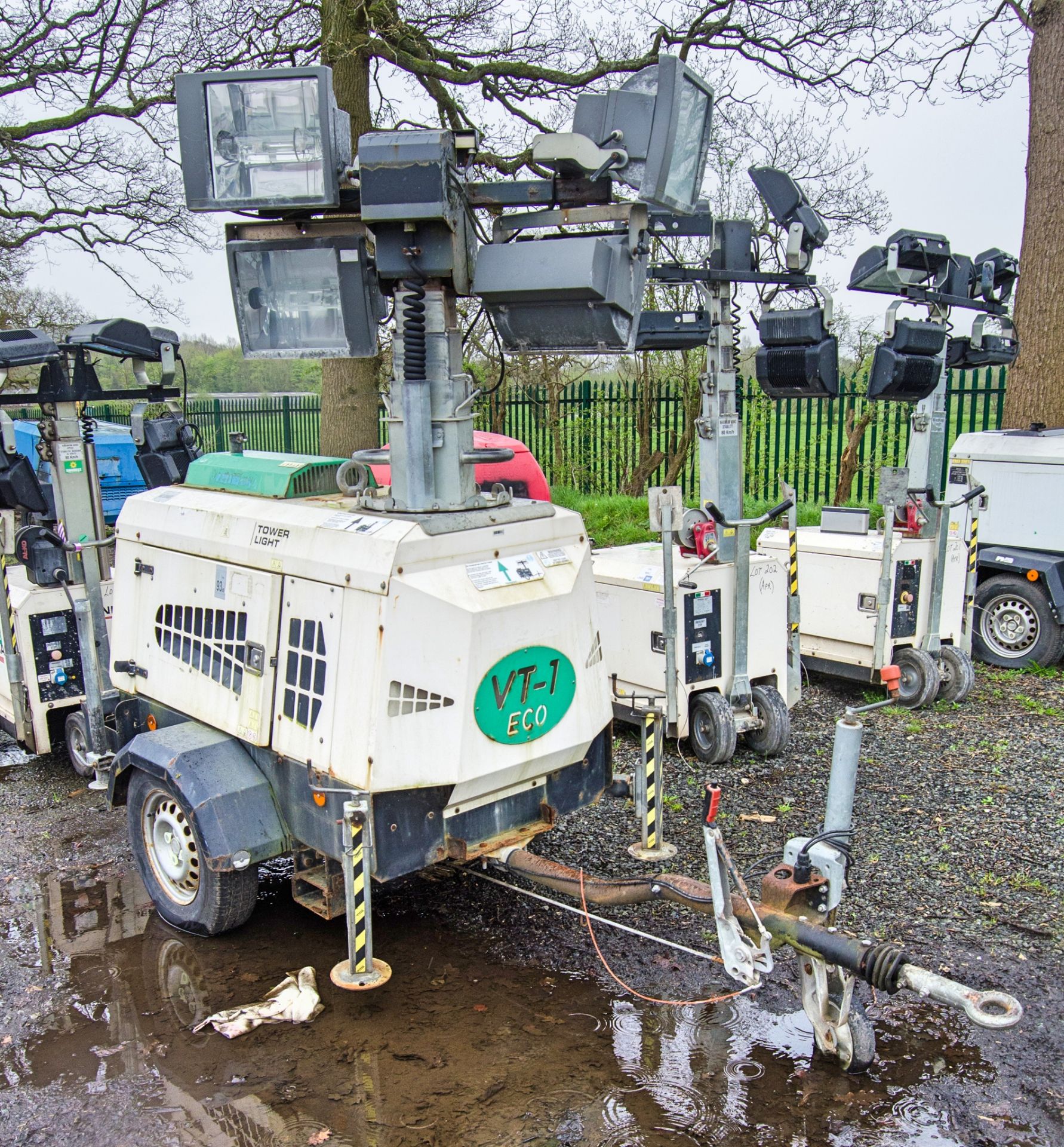 Generac VT1 diesel driven 4-head fast tow lighting tower Year: 2016 S/N: 1600290 Recorded Hours: 961 - Bild 2 aus 9