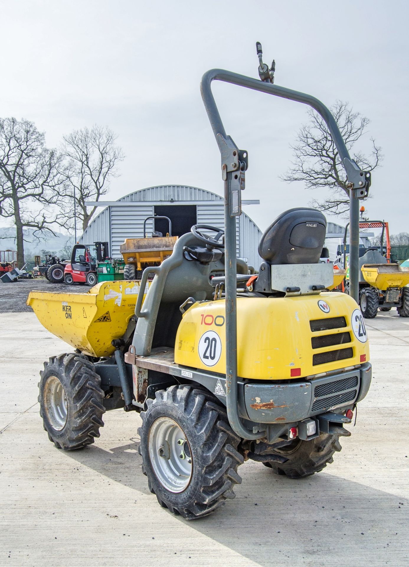 Wacker Neuson 1001 1 tonne hi-tip dumper Year: 2016 S/N: CPAL00691 Recorded Hours: 1238 A742185 - Bild 4 aus 24