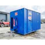 Boss Cabins 12ft x 8ft steel anti-vandal mobile welfare site unit Comprising of: canteen area,