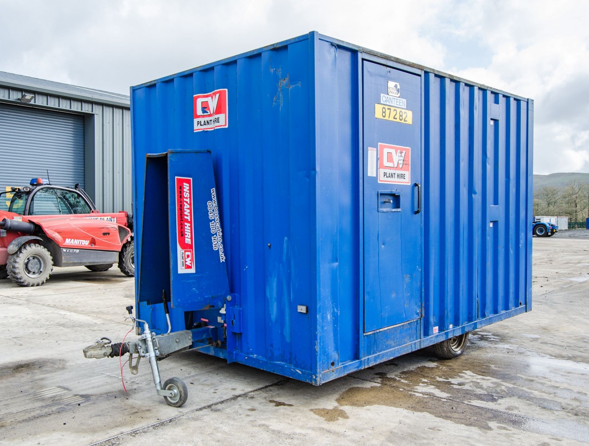 Boss Cabins 12ft x 8ft steel anti-vandal mobile welfare site unit Comprising of: canteen area,