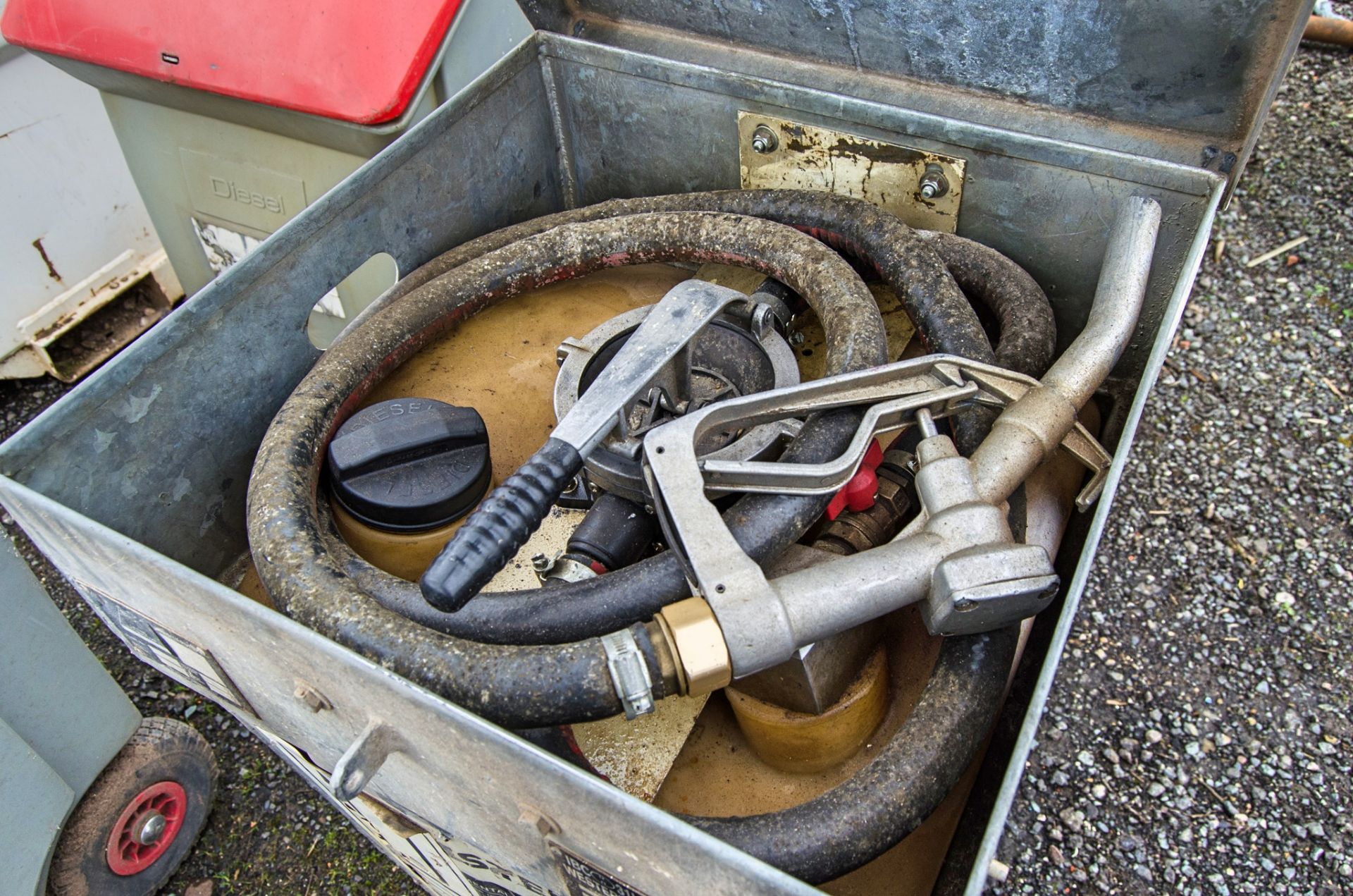 Western Easy Cube 105 litre bunded fuel bowser c/w manual pump, delivery hose & nozzle 19035149 - Image 2 of 2