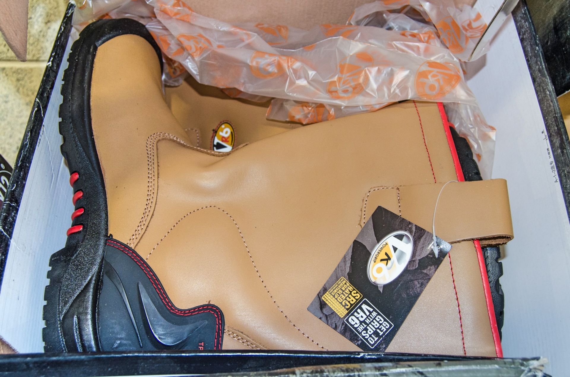 Pair of size 11 VR6 steel toe cap rigger boots