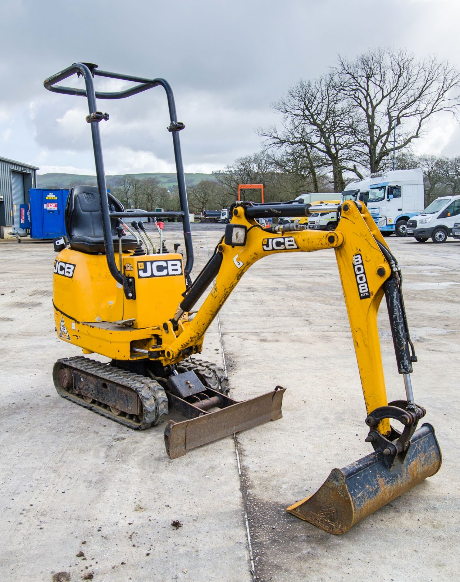 JCB 8008 CTS 0.8 tonne rubber tracked micro excavator Year: 2017 S/N: 1930304 Recorded Hours: 1126 - Bild 2 aus 27