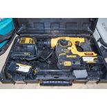 Dewalt DCH253 18v cordless SDS rotary hammer drill c/w 2 - batteries, charger and carry case AM