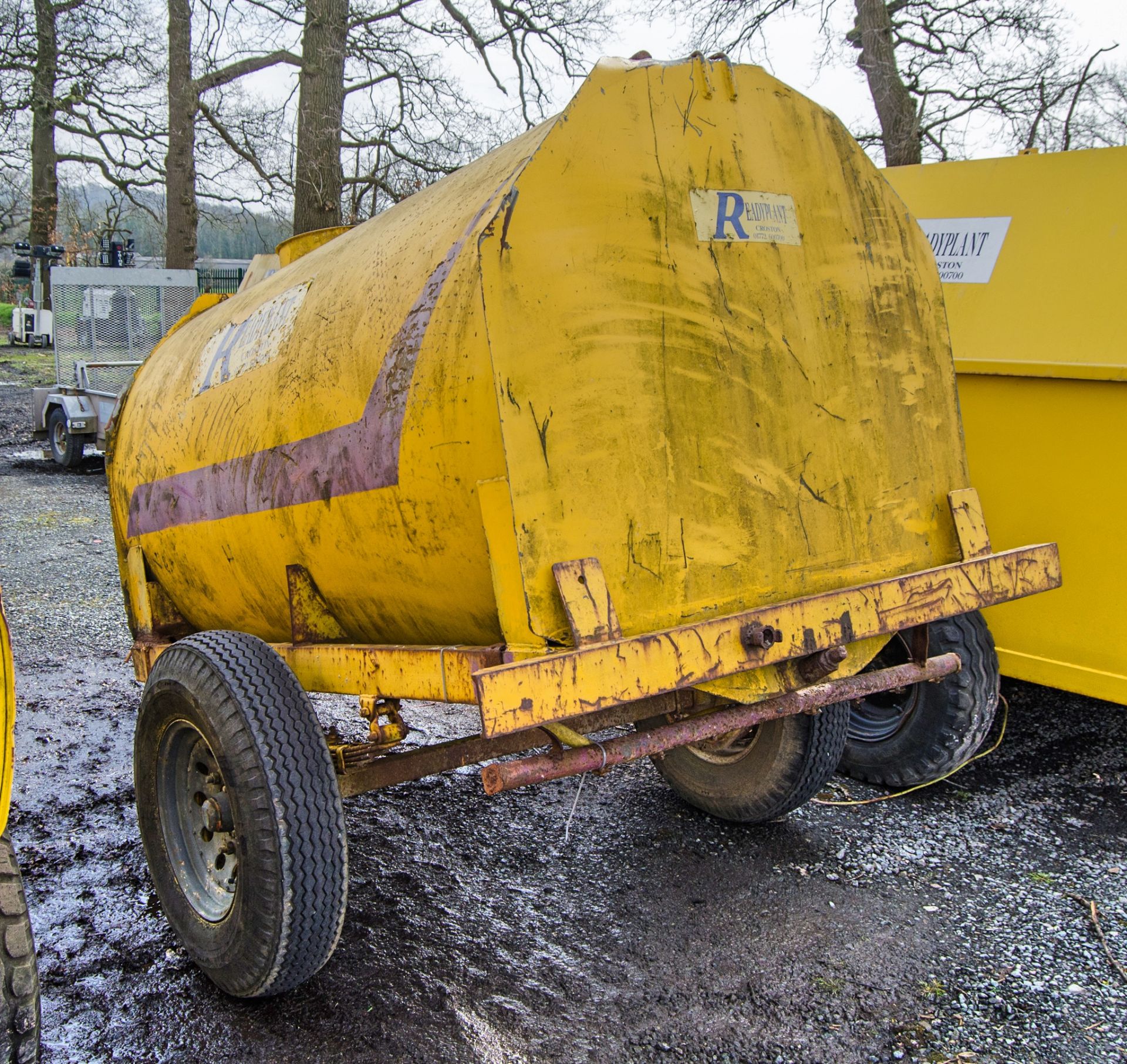 Single axle site tow mobile water bowser P1023 ** No VAT on hammer but VAT will be charged on - Image 4 of 4