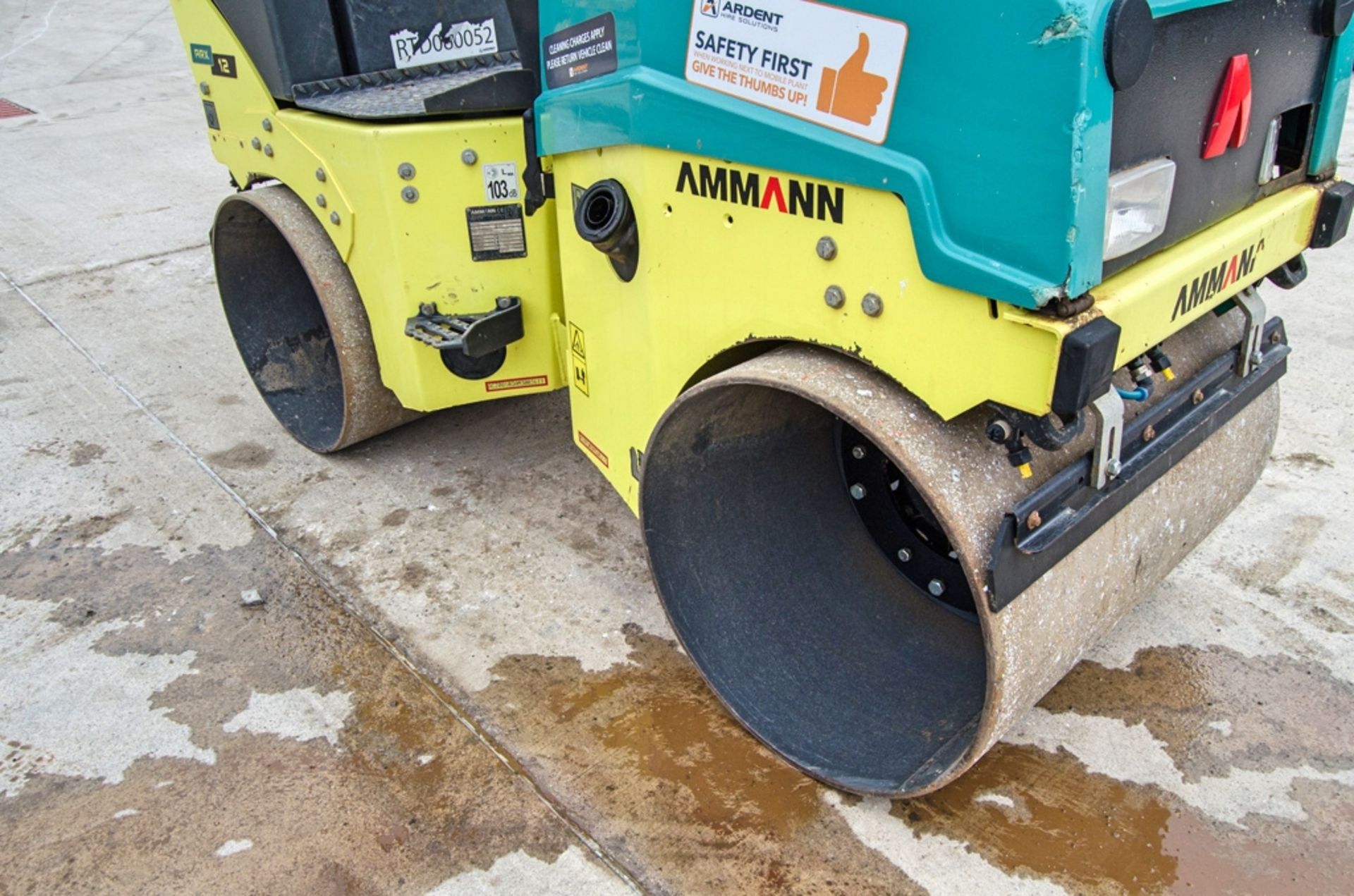 Ammann ARX12 double drum ride on roller Year: 2021 S/N: 3003619 Recorded Hours: 277 RTD080052 - Image 9 of 20