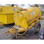 Single axle site tow mobile water bowser P1023 ** No VAT on hammer but VAT will be charged on