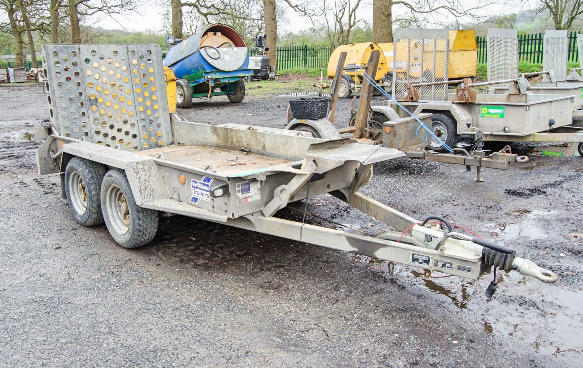 Ifor Williams GH94BT 9ft x 6ft tandem axle plant trailer S/N: 712670 A780213 - Image 2 of 6