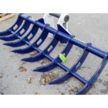 Hirox landscaping rake to suit 13 tonne excavator on 65mm pins ** New & unused **