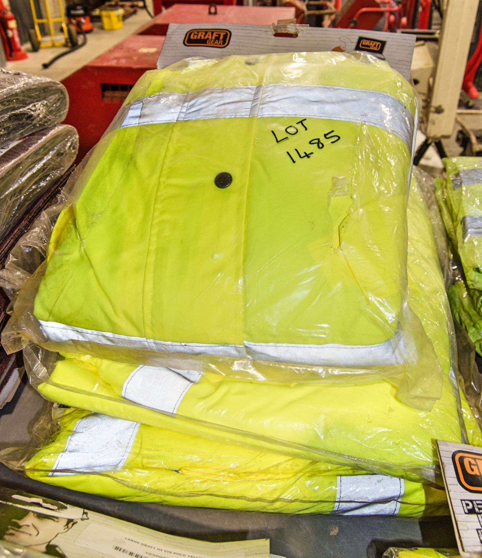 4 - size L Hi-Viz bomber jackets ** New & unused **