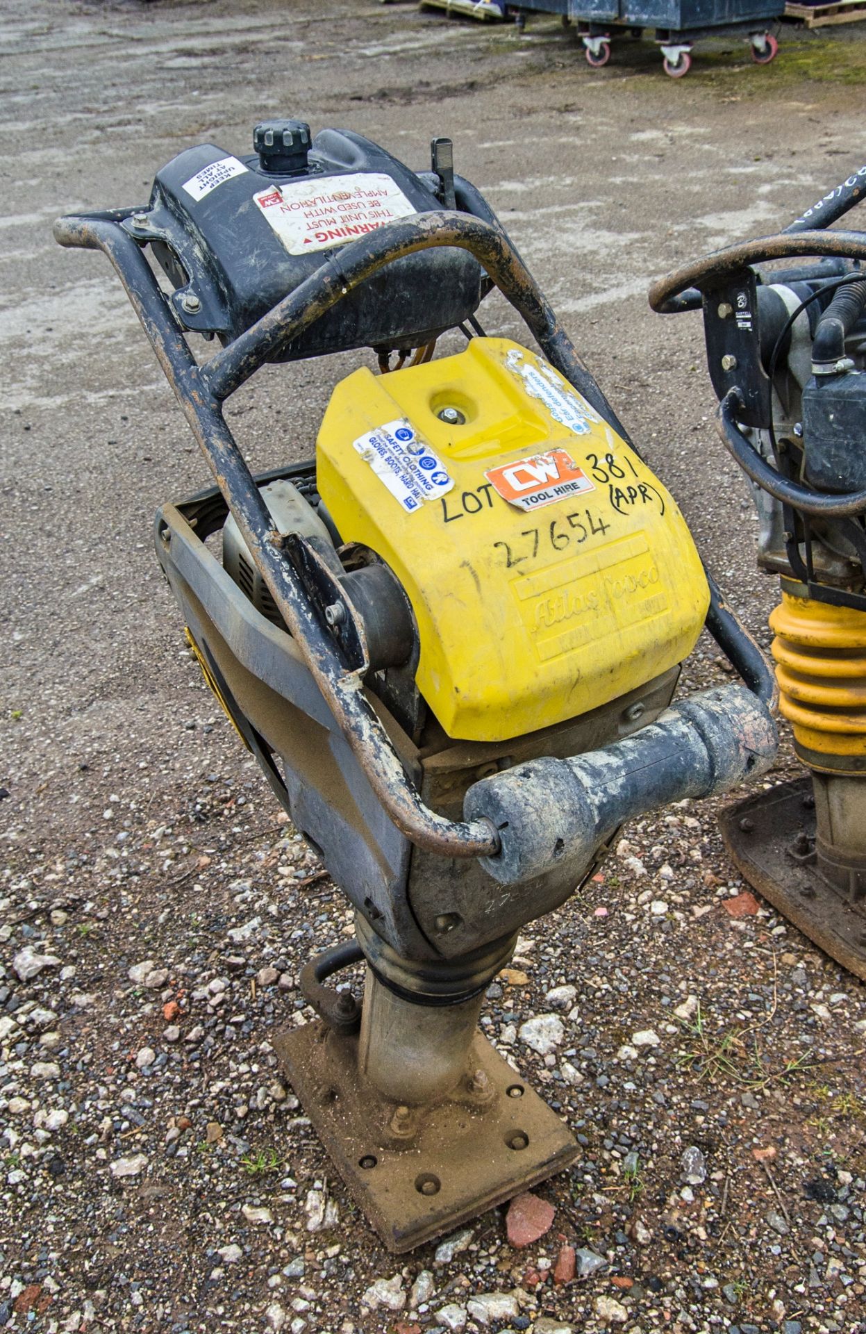 Atlas Copco petrol driven trench compactor 27654