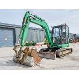 JCB 8052 5 tonne rubber tracked excavator Year: 2006 S/N: 1178225 Recorded Hours: 3203 blade, piped,