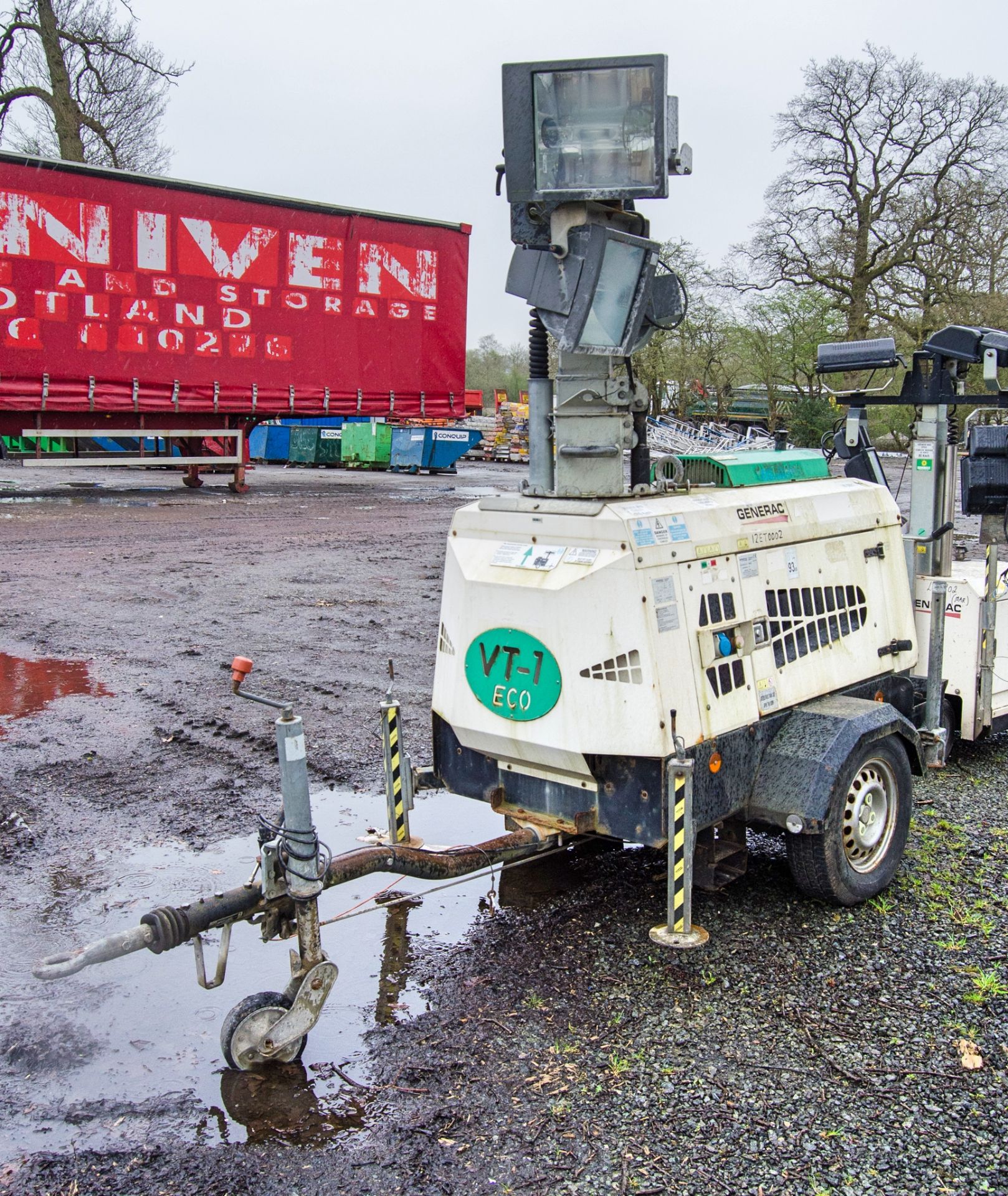 Generac VT1 diesel driven 4-head fast tow lighting tower Year: 2016 S/N: 1600290 Recorded Hours: 961