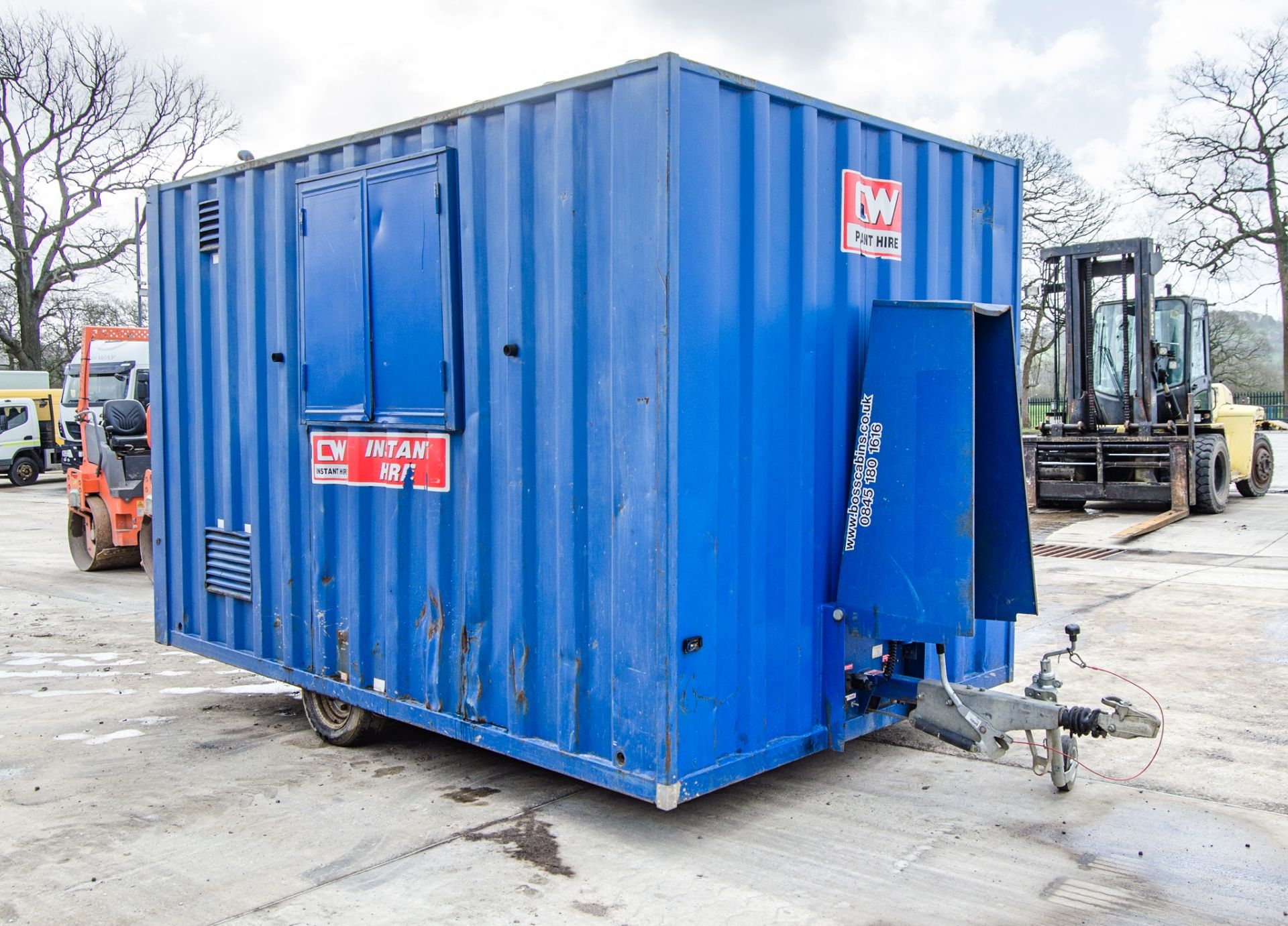 Boss Cabins 12ft x 8ft steel anti-vandal mobile welfare site unit Comprising of: canteen area, - Image 2 of 12