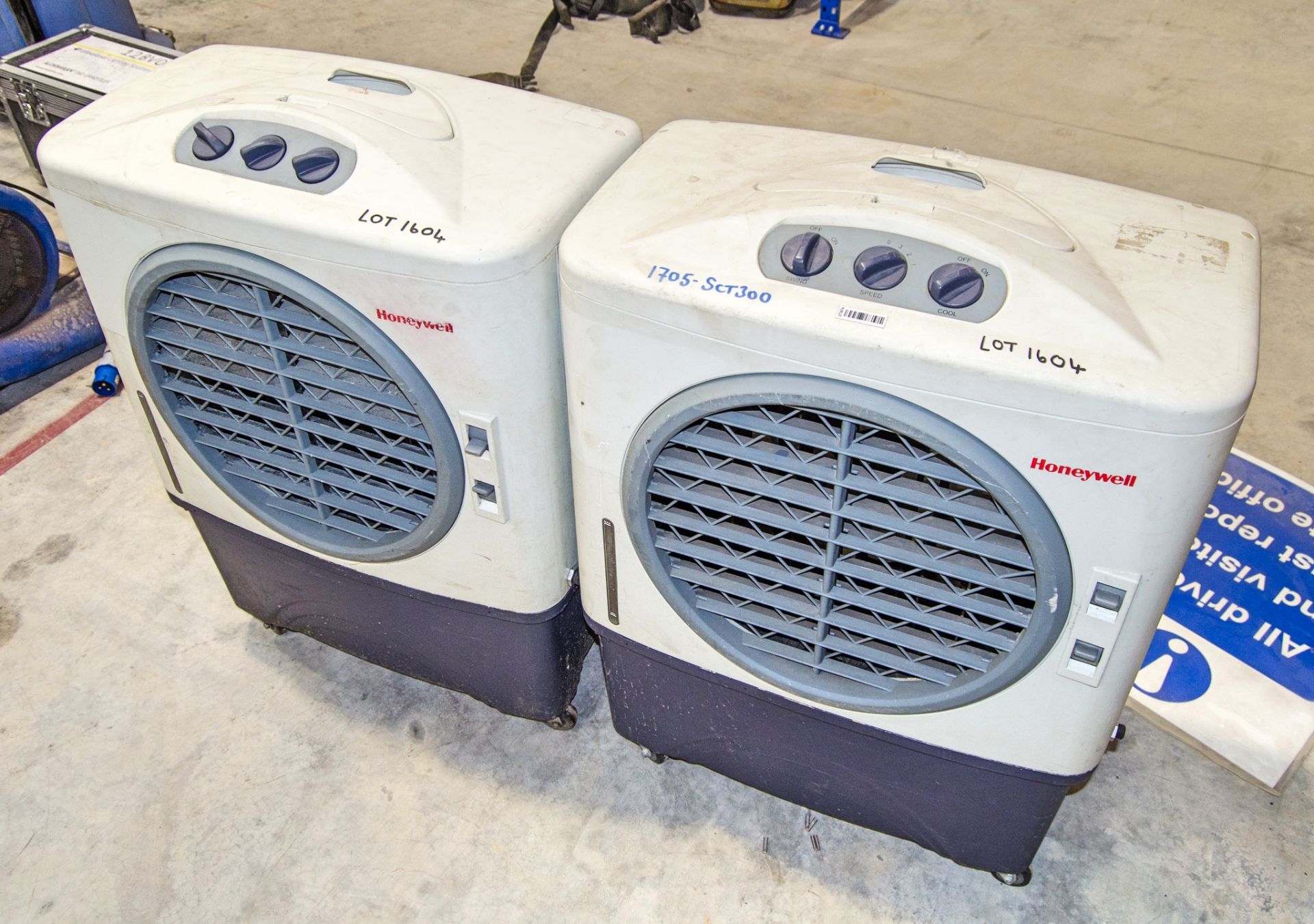 2 - Honeywell 240v evaporative coolers