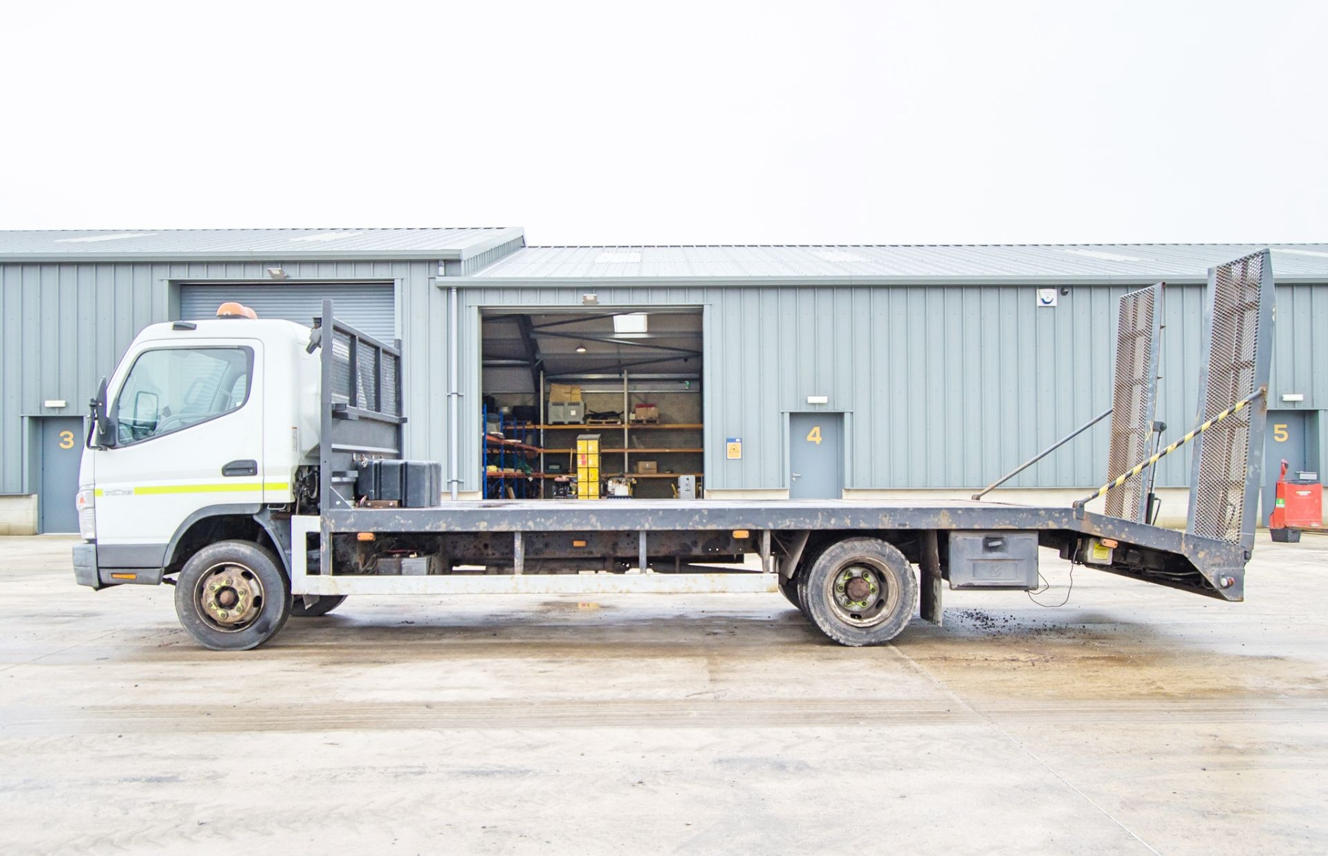 Mitsubishi Fuso Canter 7C18  7.5 tonne beaver tail plant lorry Registration Number: HY59 USS Date of - Image 8 of 28