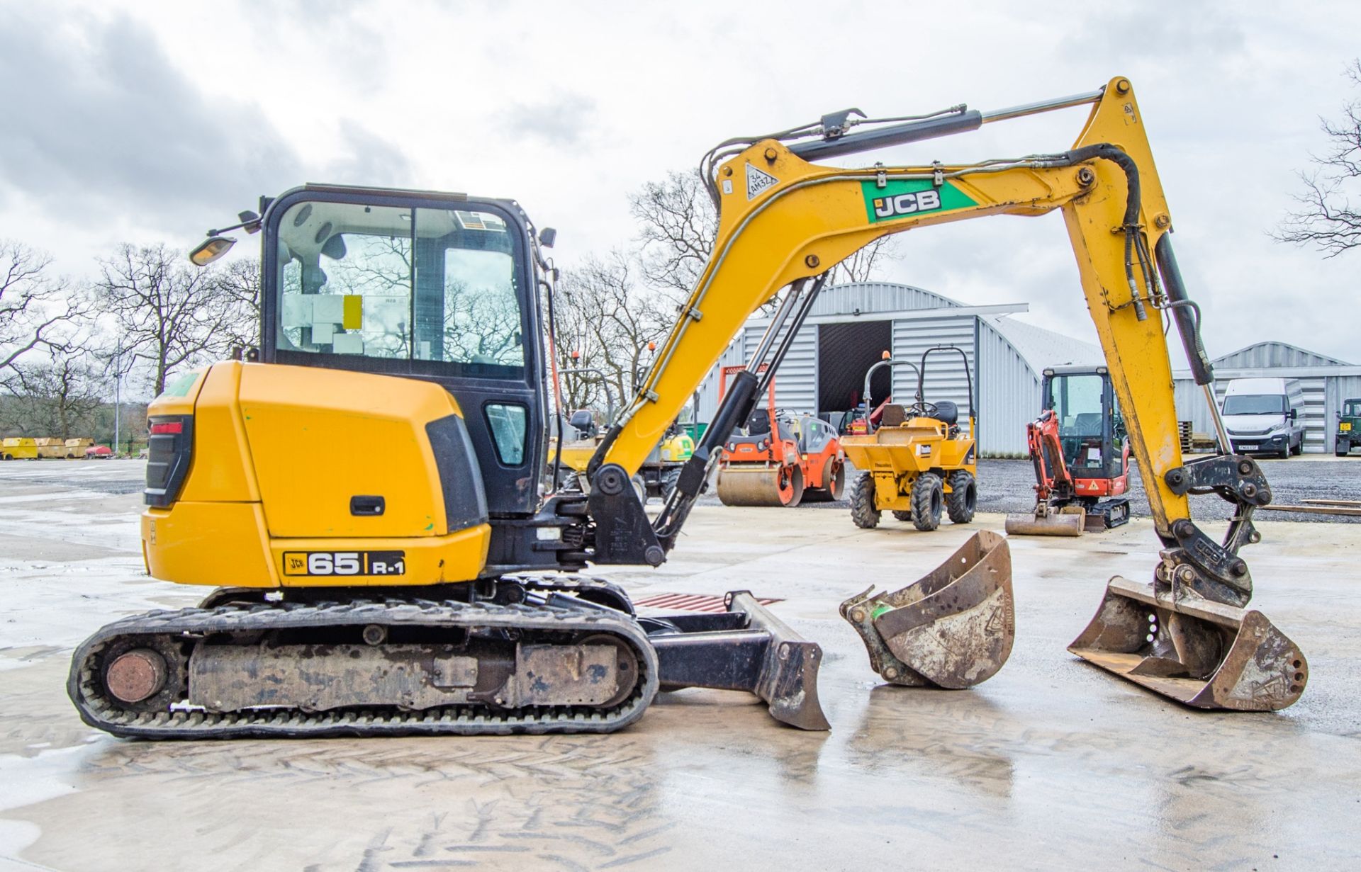 JCB 65 R-1 6.5 tonne rubber tracked excavator Year: 2015 S/N: 1914102 Recorded Hours: 161 (Clock - Image 7 of 26