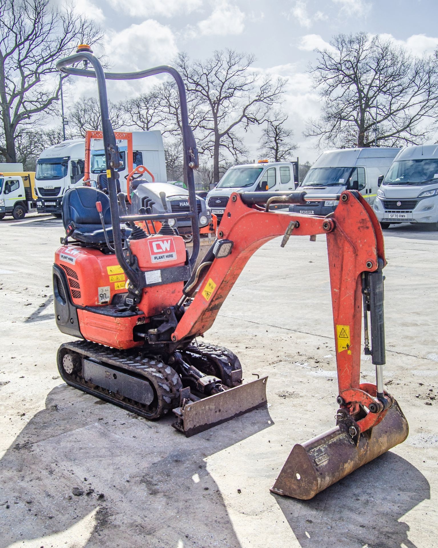 Kubota K008-3 0.8 tonne rubber tracked micro excavator Year:2018 S/N: 31312 Recorded Hours: 916 - Bild 2 aus 27