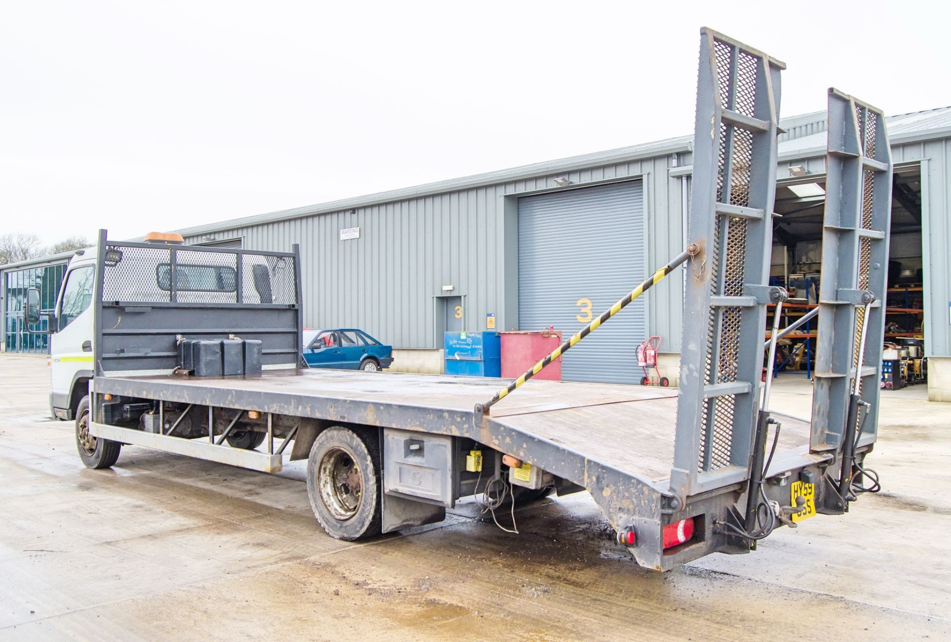 Mitsubishi Fuso Canter 7C18  7.5 tonne beaver tail plant lorry Registration Number: HY59 USS Date of - Image 4 of 28