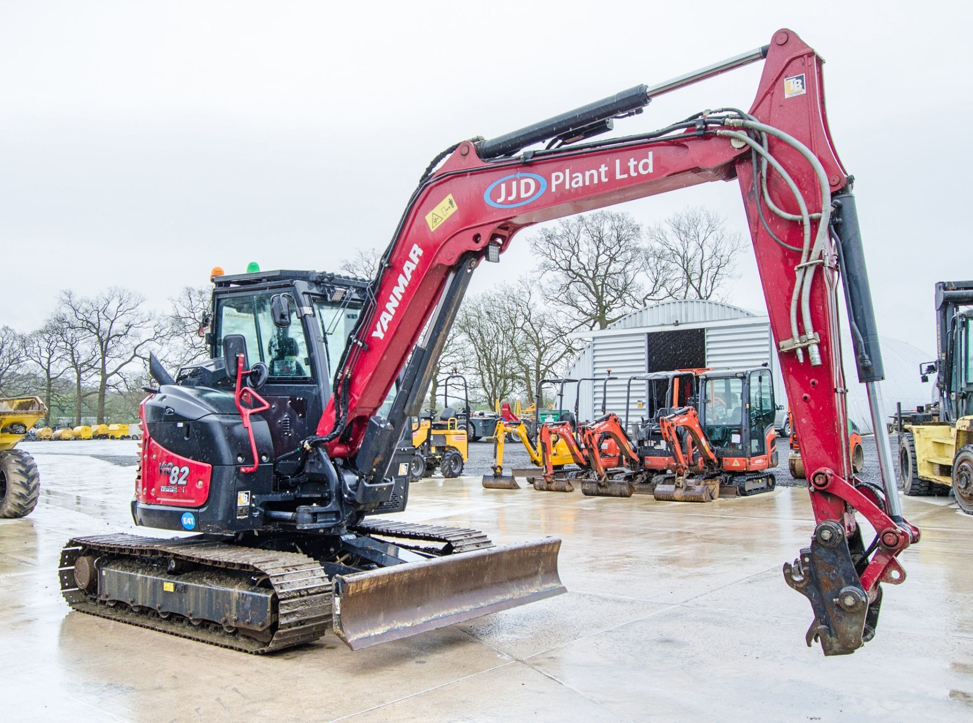 Yanmar VI0 82 VIPPS 2i 8 tonne steel tracked excavator Year: 2022 S/N: J00962 Recorded Hours: 929 - Bild 2 aus 27