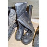 Pair of size 8 Proman steel toe cap wellington boots