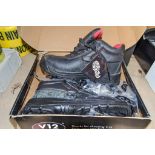 Pair of size 7 V12 steel toe cap work boots