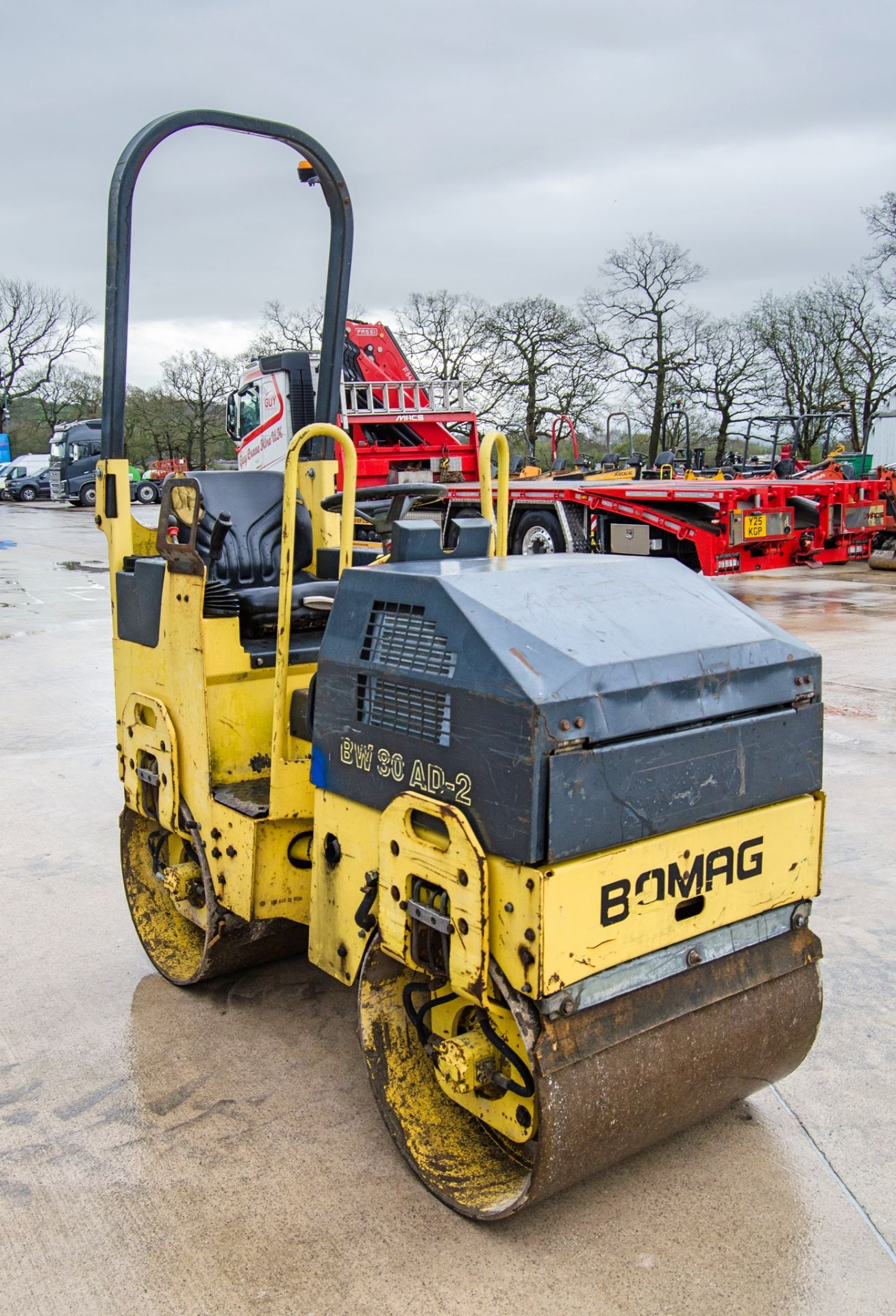 Bomag BW80 AD-2 double drum ride on roller Year: 2009 S/N: 101460425494 Recorded Hours: 1748 1348 - Image 2 of 19