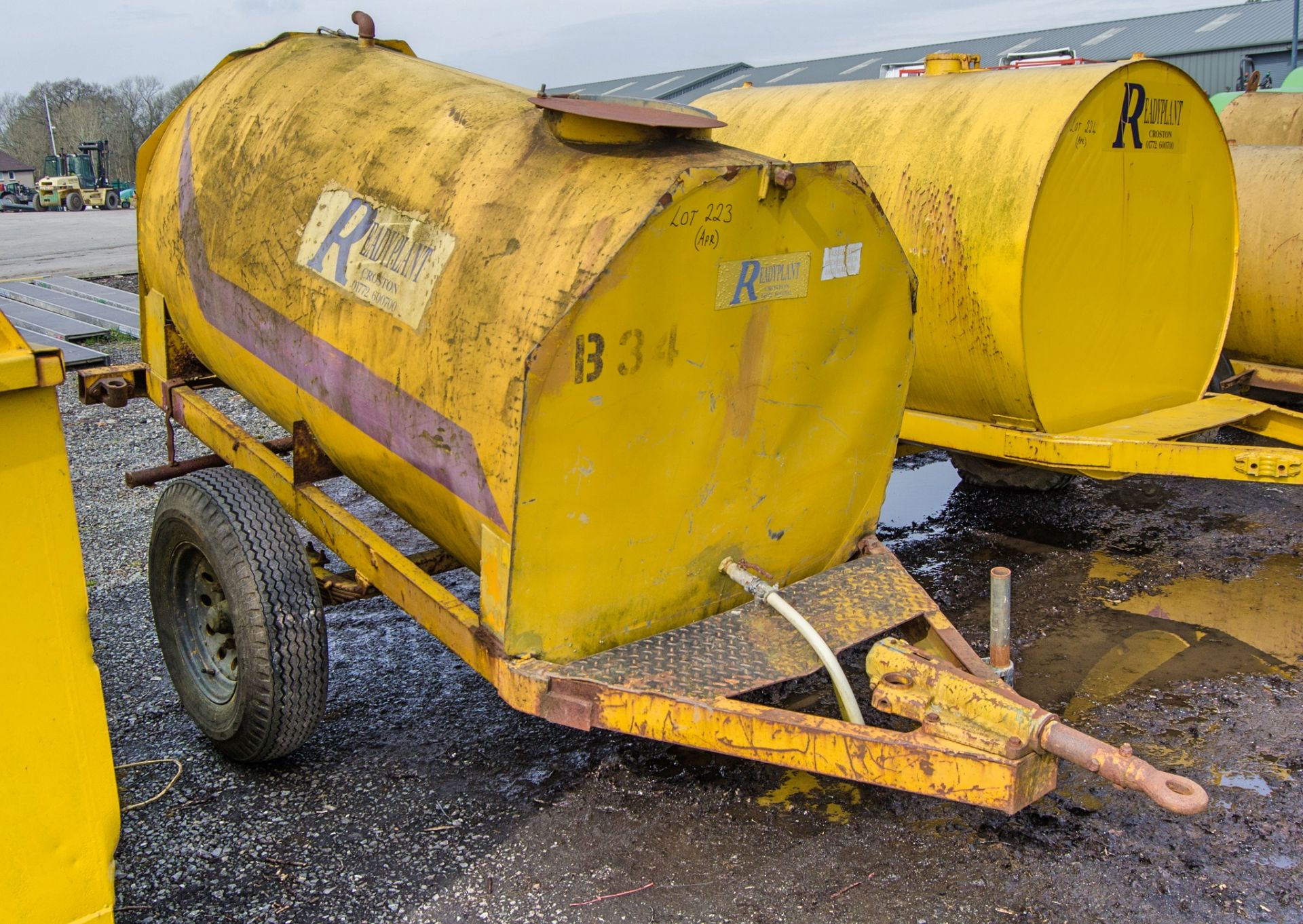 Single axle site tow mobile water bowser P1023 ** No VAT on hammer but VAT will be charged on - Bild 2 aus 4