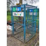 Gas cylinder storage cage