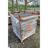 Stillage of approximately 50 100cm x 85cm mesh safety panels