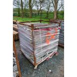 Stillage of approximately 50 100cm x 85cm mesh safety panels