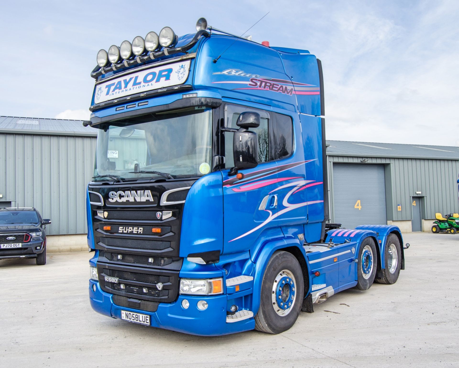 Scania R580 V8 Blue Stream 6x2 tractor unit Registration Number: NO58 LUE  Date of Registration: