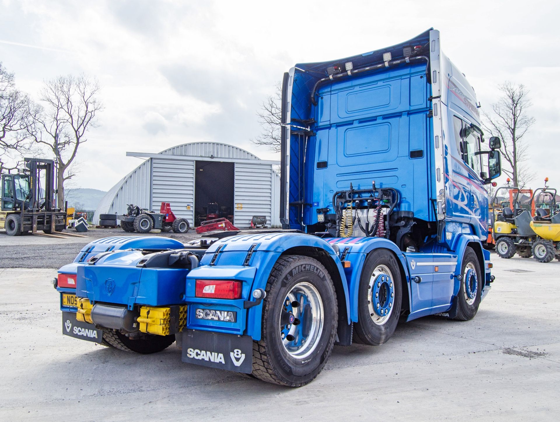 Scania R580 V8 Blue Stream 6x2 tractor unit Registration Number: NO58 LUE  Date of Registration: - Image 3 of 34