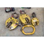 3 - lifting clamps and 1 chain ring INTH4449, IN3825, A741770, A1093405