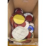 Box of various sanding discs