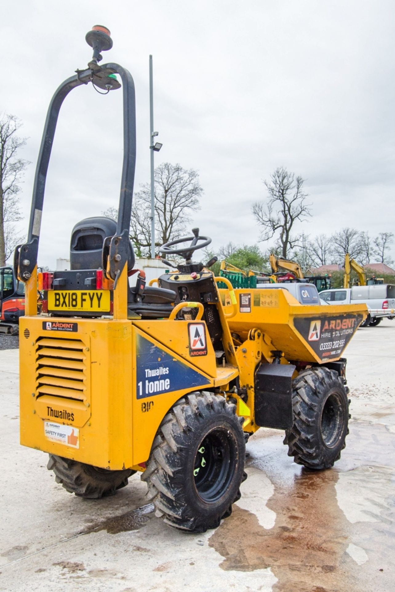 Thwaites 1 tonne hi-tip dumper Year: 2018 S/N: 817E1343 Recorded Hours: 1238 01DU0026 - Image 3 of 23