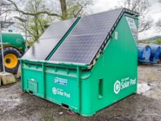 Autosmart Solar Pod solar/diesel generator Comprising of: 4 - solar panels, 8 - batteries & Stephill