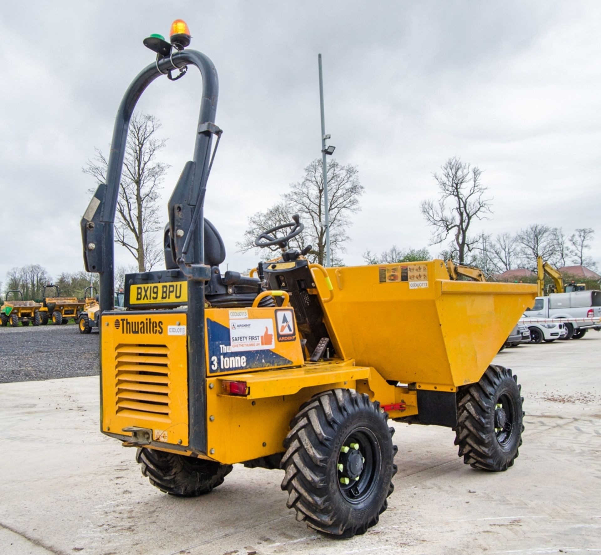 Thwaites 3 tonne straight skip dumper Year: 2019 S/N: 915E5258 Recorded Hours: 1041 03DU0113 - Image 3 of 22